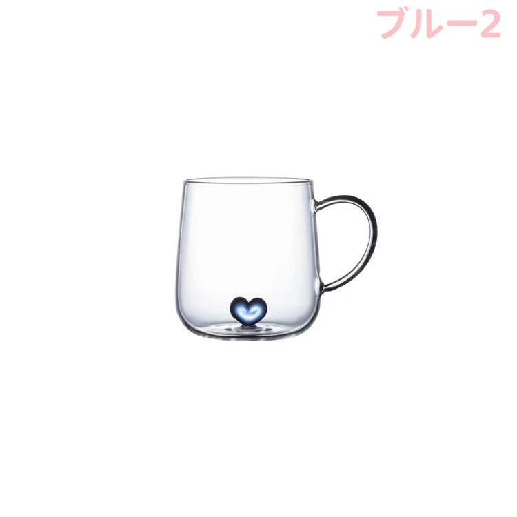 【miscellaneous goods】ハートin!! 耐熱グラス 耐熱カップ 韓国雑貨