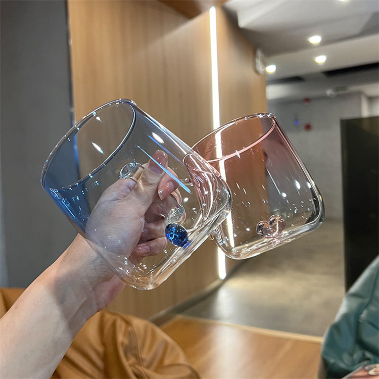 【miscellaneous goods】ハートin!! 耐熱グラス 耐熱カップ 韓国雑貨