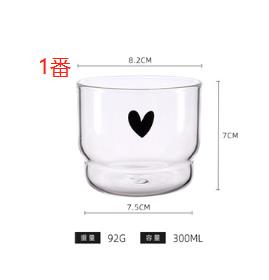 【miscellaneous goods】スマイルハートヨーグルトボウル グラス カップ 韓国カフェ