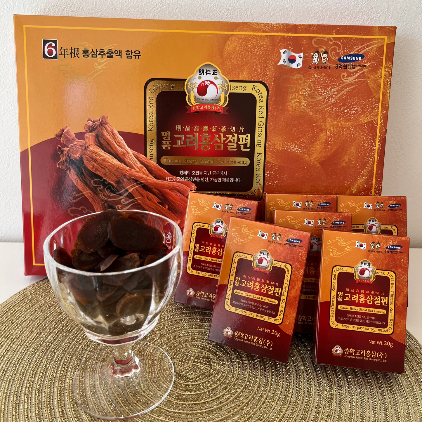 【高麗人蔘】高級高麗人蔘ドライフルーツ”名品高麗人蔘切片” 特別配送料無料